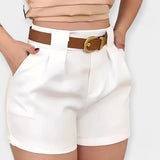 Vanda | Elegáns fehér plissé nadrág