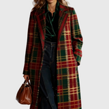 Clara | Klasszikus kockás női kabát