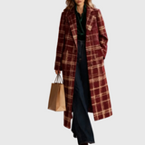 Clara | Klasszikus kockás női kabát