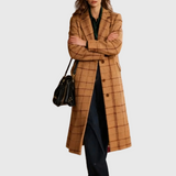 Clara | Klasszikus kockás női kabát