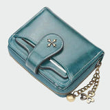 Dalma | Elegáns fekete pénztárca láncos