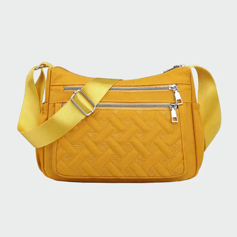 Jázmin | Fekete steppelt női válltáska